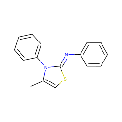 Cc1csc(=Nc2ccccc2)n1-c1ccccc1 ZINC000254442761