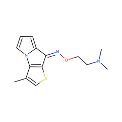 Cc1csc2c1-n1cccc1/C2=N/OCCN(C)C ZINC000101299773