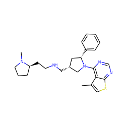 Cc1csc2ncnc(N3C[C@H](CNCC[C@H]4CCCN4C)C[C@@H]3c3ccccc3)c12 ZINC000146424725