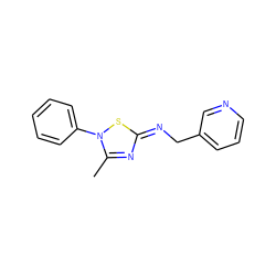 Cc1n/c(=N\Cc2cccnc2)sn1-c1ccccc1 ZINC000101506410