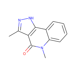 Cc1n[nH]c2c1c(=O)n(C)c1ccccc21 ZINC000003846454