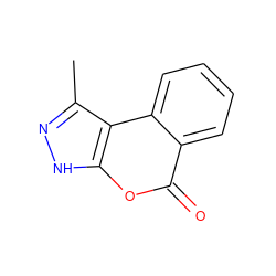 Cc1n[nH]c2oc(=O)c3ccccc3c12 ZINC000005478874