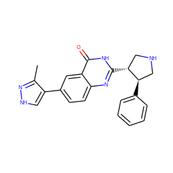 Cc1n[nH]cc1-c1ccc2nc([C@@H]3CNC[C@H]3c3ccccc3)[nH]c(=O)c2c1 ZINC000095592974