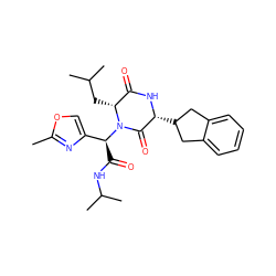 Cc1nc([C@H](C(=O)NC(C)C)N2C(=O)[C@@H](C3Cc4ccccc4C3)NC(=O)[C@H]2CC(C)C)co1 ZINC000029131079