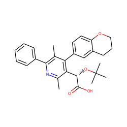 Cc1nc(-c2ccccc2)c(C)c(-c2ccc3c(c2)CCCO3)c1[C@H](OC(C)(C)C)C(=O)O ZINC000169352741