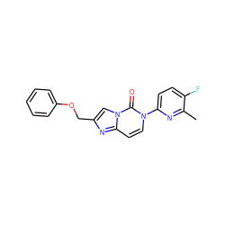 Cc1nc(-n2ccc3nc(COc4ccccc4)cn3c2=O)ccc1F ZINC000203794354