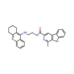 Cc1nc(C(=O)NCCNc2c3c(nc4ccccc24)CCCC3)cc2c1[nH]c1ccccc12 ZINC000299836688