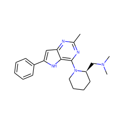 Cc1nc(N2CCCC[C@@H]2CN(C)C)c2[nH]c(-c3ccccc3)cc2n1 ZINC000100867706