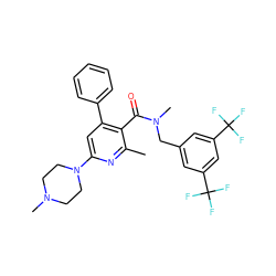 Cc1nc(N2CCN(C)CC2)cc(-c2ccccc2)c1C(=O)N(C)Cc1cc(C(F)(F)F)cc(C(F)(F)F)c1 ZINC000071330382