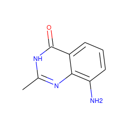 Cc1nc2c(N)cccc2c(=O)[nH]1 ZINC000013514985