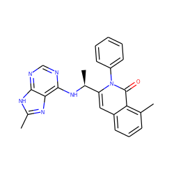 Cc1nc2c(N[C@@H](C)c3cc4cccc(C)c4c(=O)n3-c3ccccc3)ncnc2[nH]1 ZINC000088345854