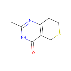 Cc1nc2c(c(=O)[nH]1)CSCC2 ZINC000013831221