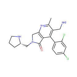 Cc1nc2c(c(-c3ccc(Cl)cc3Cl)c1CN)C(=O)N(C[C@@H]1CCCN1)C2 ZINC000096285854