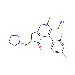 Cc1nc2c(c(-c3ccc(Cl)cc3Cl)c1CN)C(=O)N(C[C@@H]1CCCO1)C2 ZINC000034804895