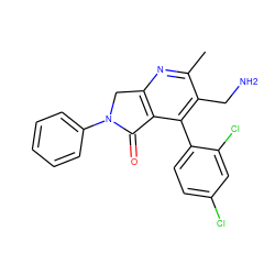 Cc1nc2c(c(-c3ccc(Cl)cc3Cl)c1CN)C(=O)N(c1ccccc1)C2 ZINC000096285849