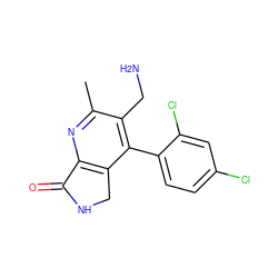 Cc1nc2c(c(-c3ccc(Cl)cc3Cl)c1CN)CNC2=O ZINC000034804405