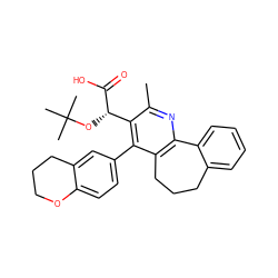 Cc1nc2c(c(-c3ccc4c(c3)CCCO4)c1[C@H](OC(C)(C)C)C(=O)O)CCCc1ccccc1-2 ZINC000169352740