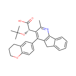 Cc1nc2c(c(-c3ccc4c(c3)CCCO4)c1[C@H](OC(C)(C)C)C(=O)O)Cc1ccccc1-2 ZINC000169352739