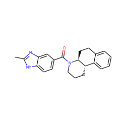 Cc1nc2cc(C(=O)N3CCC[C@H]4c5ccccc5CC[C@@H]43)ccc2[nH]1 ZINC000096169292