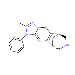 Cc1nc2cc3c(cc2n1-c1ccccc1)[C@H]1CNC[C@H]3C1 ZINC000101058061