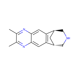 Cc1nc2cc3c(cc2nc1C)[C@H]1CNC[C@H]3C1 ZINC000101033429