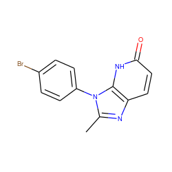 Cc1nc2ccc(=O)[nH]c2n1-c1ccc(Br)cc1 ZINC000118270408