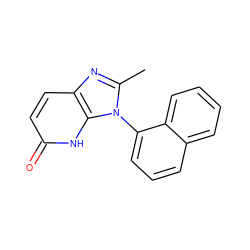 Cc1nc2ccc(=O)[nH]c2n1-c1cccc2ccccc12 ZINC000118264795