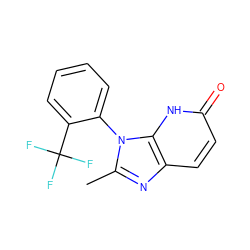 Cc1nc2ccc(=O)[nH]c2n1-c1ccccc1C(F)(F)F ZINC000118272013