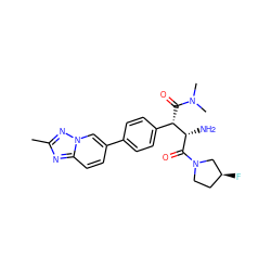 Cc1nc2ccc(-c3ccc([C@H](C(=O)N(C)C)[C@H](N)C(=O)N4CC[C@H](F)C4)cc3)cn2n1 ZINC000014947667