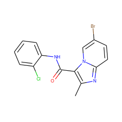 Cc1nc2ccc(Br)cn2c1C(=O)Nc1ccccc1Cl ZINC000049112990