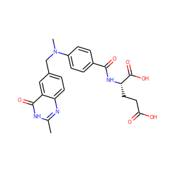 Cc1nc2ccc(CN(C)c3ccc(C(=O)N[C@@H](CCC(=O)O)C(=O)O)cc3)cc2c(=O)[nH]1 ZINC000013724760