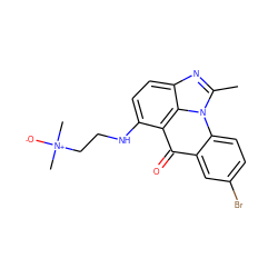 Cc1nc2ccc(NCC[N+](C)(C)[O-])c3c(=O)c4cc(Br)ccc4n1c23 ZINC000101446278