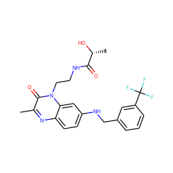 Cc1nc2ccc(NCc3cccc(C(F)(F)F)c3)cc2n(CCNC(=O)[C@@H](C)O)c1=O ZINC000045285205