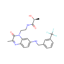 Cc1nc2ccc(NCc3cccc(C(F)(F)F)c3)cc2n(CCNC(=O)[C@H](C)O)c1=O ZINC000045287992