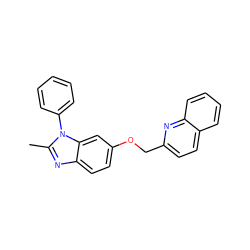 Cc1nc2ccc(OCc3ccc4ccccc4n3)cc2n1-c1ccccc1 ZINC000103247872