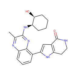 Cc1nc2cccc(-c3cc4c([nH]3)CCNC4=O)c2nc1N[C@@H]1CCCC[C@@H]1O ZINC000222400682