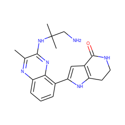 Cc1nc2cccc(-c3cc4c([nH]3)CCNC4=O)c2nc1NC(C)(C)CN ZINC000206084492