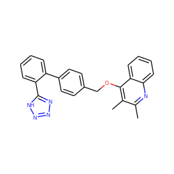 Cc1nc2ccccc2c(OCc2ccc(-c3ccccc3-c3nnn[nH]3)cc2)c1C ZINC000013728645