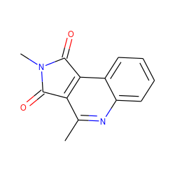 Cc1nc2ccccc2c2c1C(=O)N(C)C2=O ZINC000000093383