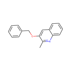 Cc1nc2ccccc2cc1OCc1ccccc1 ZINC000004051031