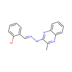 Cc1nc2ccccc2nc1N/N=C/c1ccccc1O ZINC000005029798