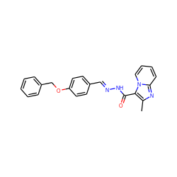 Cc1nc2ccccn2c1C(=O)N/N=C/c1ccc(OCc2ccccc2)cc1 ZINC000000726459