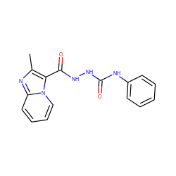 Cc1nc2ccccn2c1C(=O)NNC(=O)Nc1ccccc1 ZINC000000154320