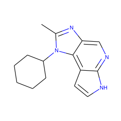 Cc1nc2cnc3[nH]ccc3c2n1C1CCCCC1 ZINC000095576717