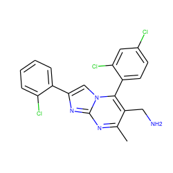 Cc1nc2nc(-c3ccccc3Cl)cn2c(-c2ccc(Cl)cc2Cl)c1CN ZINC000034630425