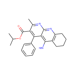 Cc1nc2nc3c(c(N)c2c(-c2ccccc2)c1C(=O)OC(C)C)CCCC3 ZINC000028968871