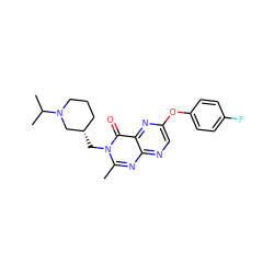 Cc1nc2ncc(Oc3ccc(F)cc3)nc2c(=O)n1C[C@H]1CCCN(C(C)C)C1 ZINC000073314605