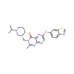 Cc1nc2ncc(Oc3ccc4ncsc4c3)nc2c(=O)n1C[C@H]1CCCN(C(C)C)C1 ZINC000073311310