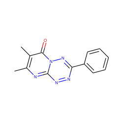 Cc1nc2nnc(-c3ccccc3)nn2c(=O)c1C ZINC000003595477