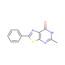 Cc1nc2sc(-c3ccccc3)nc2c(=O)[nH]1 ZINC000299862997